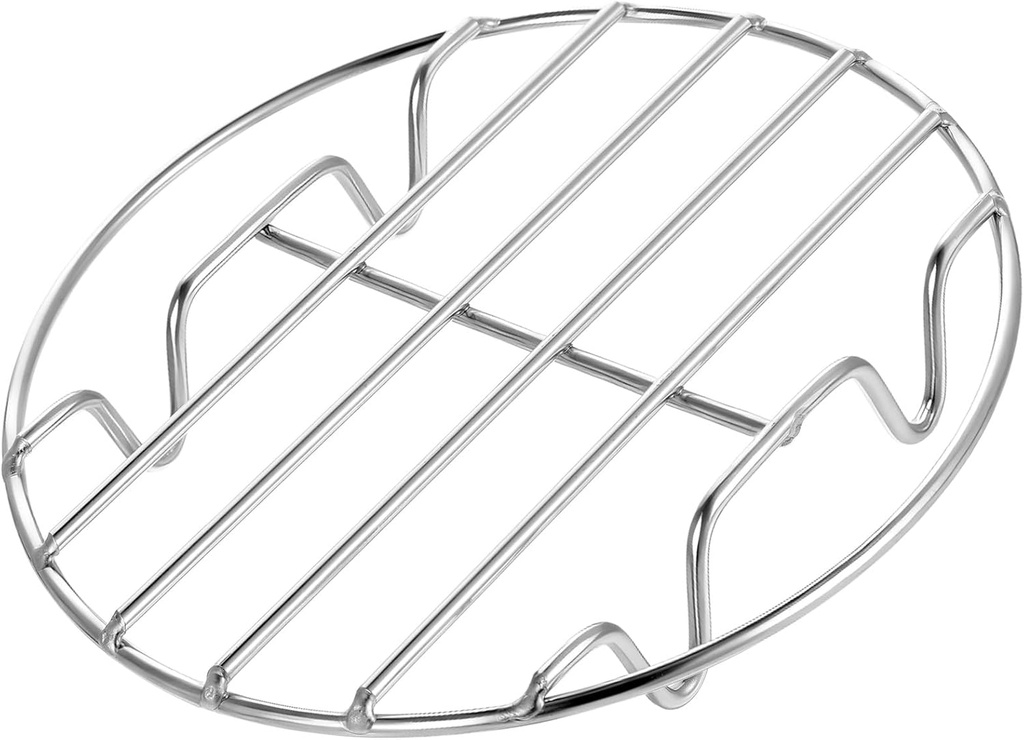 Steamer Rack 6.9Inch Cooking Rack Round Roasting Baking Steaming Cooling Racks Resting Water Bath Canning Racks for Air Fryer Pressure Cooker Canning Dutch Oven