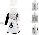 Premium Rotary Mandoline Veggie Slicer, Spiralizer, Grater - White