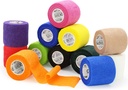 OK TAPE Self Adherent Cohesive Bandages Wrap - 12Packs, 2" x 5 Yards, Non-Woven Self Adhesive Bandage Wrap for Thumb, Finger, Wrist, Ankle, Vet Wrap Bandages Tape (Mixed Colors)