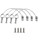 NRC&XRC 4PCS Quick Release Pin Bimini Top Pins 1/4" with Lanyard for Boat Bimini Top Deck Hinge Or Jaw Slide Clamp Bracket Marine Hardware (Quick Release Pin with Ring)