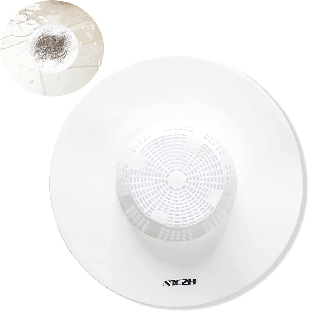 Shower Drain Stopper Lightweight and Soft, TPE/TPR Drain Hair Catcher, Strainers Protectors Cover ​for Floor, Laundry, Kitchen, Bathroom Laundry, and Bathtub