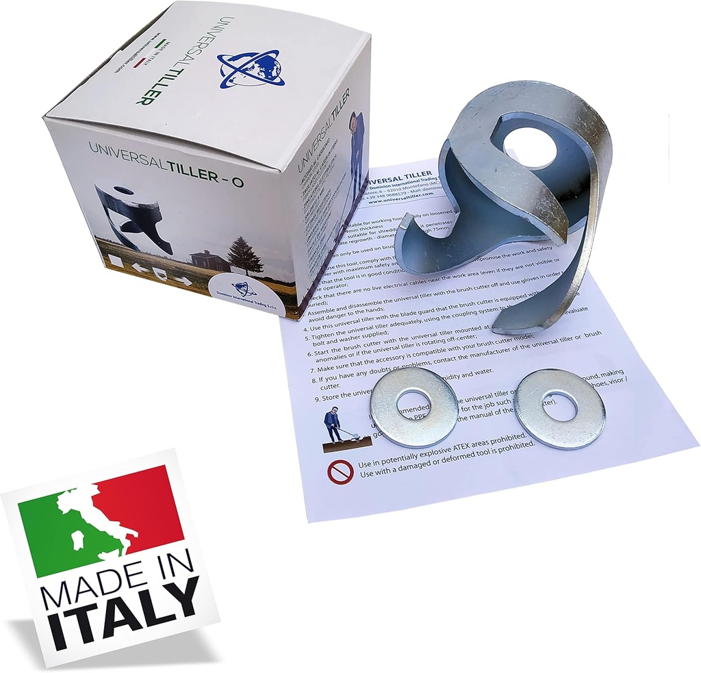 Weed Root Removal Head Tiller – Trimmer Attachment - Root Tiller Attachment - Weed Eater Head - Brush Cutter Head - Weed Eater Attachment - Garden Weeder - Trimmer Blade (USED Tiller-O)