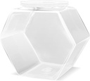 Plastic Candy Jars,71 Oz Clear Cookie Jars for Kitchen Counter,Hexagon Cookie Jars with Lids,Plastic Dry Food Jar for Candy Buffet,Snack Containers