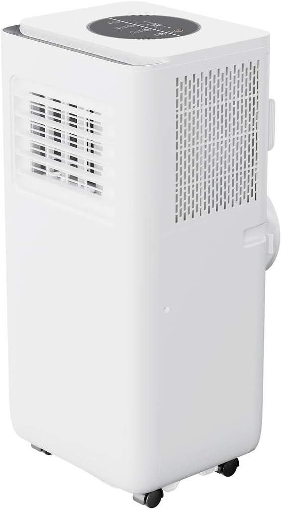 10000 BTU Portable Air Conditioner, 3-In-1 (Cool/Dehumidify/Fan) Portable AC Unit with Remote, LED Touch Control, Air Conditioners Cools Rooms Up to 450 Sq.Ft for Home, Office & Dorm Rooms，White