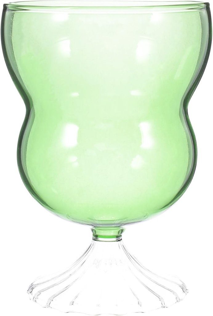 Glass Gourd Wine Goblet Elegant Stemware for Wine Juice and Cocktails for Weddings Holidays and Anniversaries