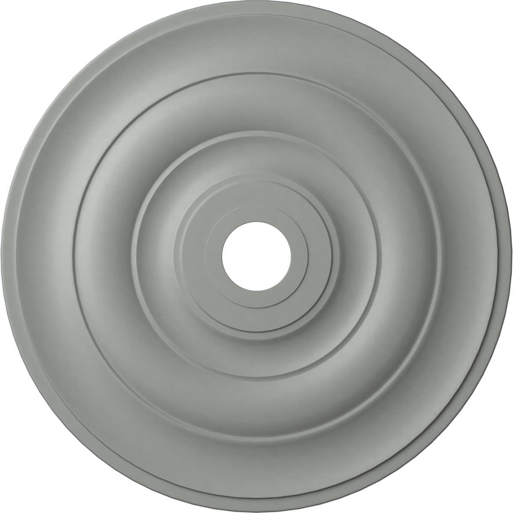 Ekena Millwork CM26JE Jefferson Ceiling Medallion, 26 1/2"OD x 3 5/8"ID x 1 1/2"P (Fits Canopies up to 5"), Factory Primed