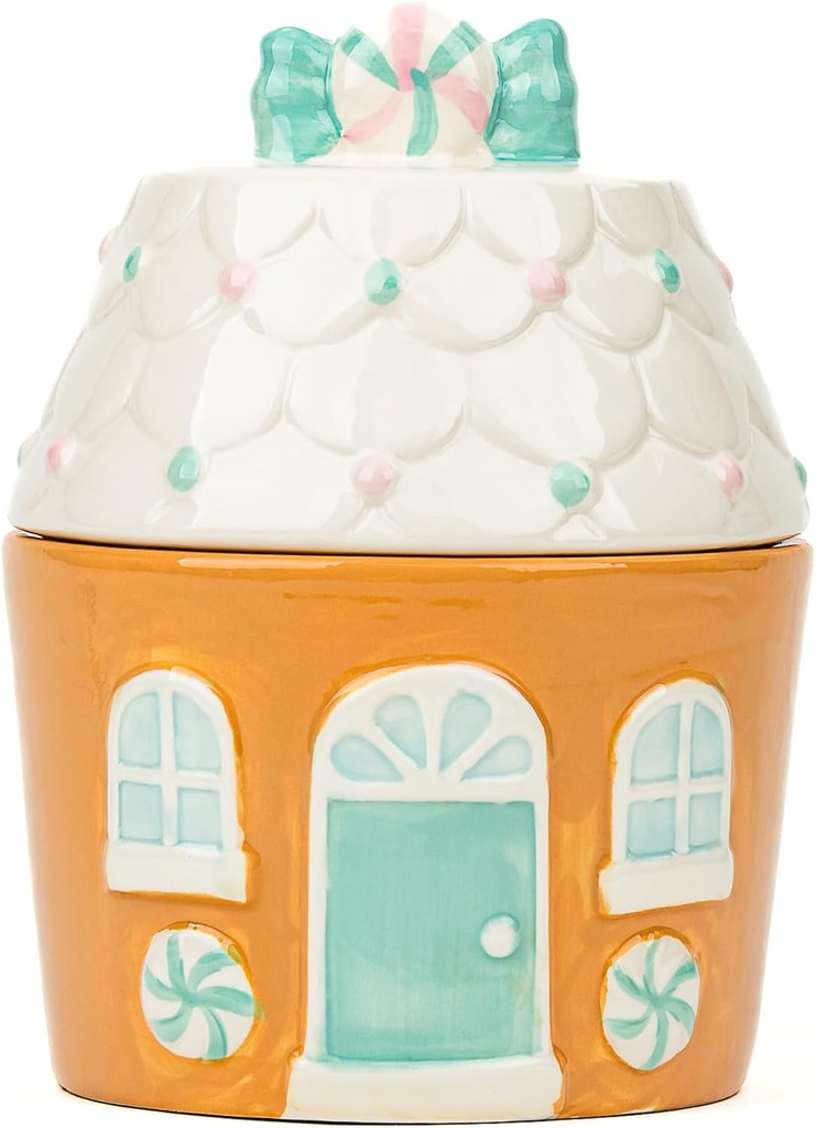 10 Strawberry Street Gingerbread House Cookie Jar