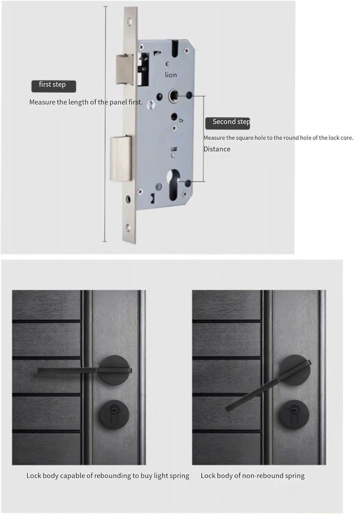 Mortice Lock Stainless Steel, 8550, 8560, 8545, 8540, 8535, 8530, 8525, 8520 Stainless Steel Lockbody Door Lock Box(8535)