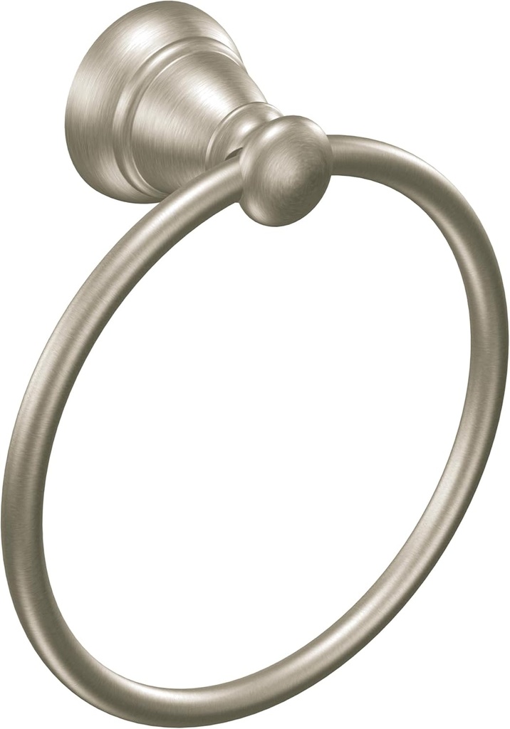Moen Banbury Brushed Nickel Towel Ring, Y2686BN