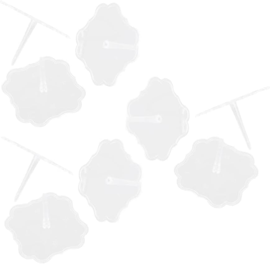 Unomor 100pcs Diy Cake Decor Tool Cake Needle Stick Dessert Piping Nail Carrier Lid