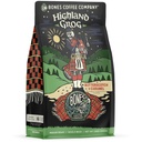 Bones Coffee Company Highland Grog, Butterscotch Caramel Flavored Coffee, Medium Roast Low Acid Arabica Beans Compatible with Auto drip and French Press Coffee Maker, 12 Oz Whole Bean