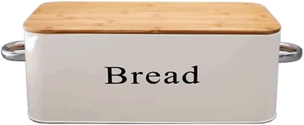 POCHY Fashion bread box Retro Metal Bread Box, Old-fashioned Bread Bucket With Lid 5.7/12l Large Capacity Bread Storage Bread Holder exquisite