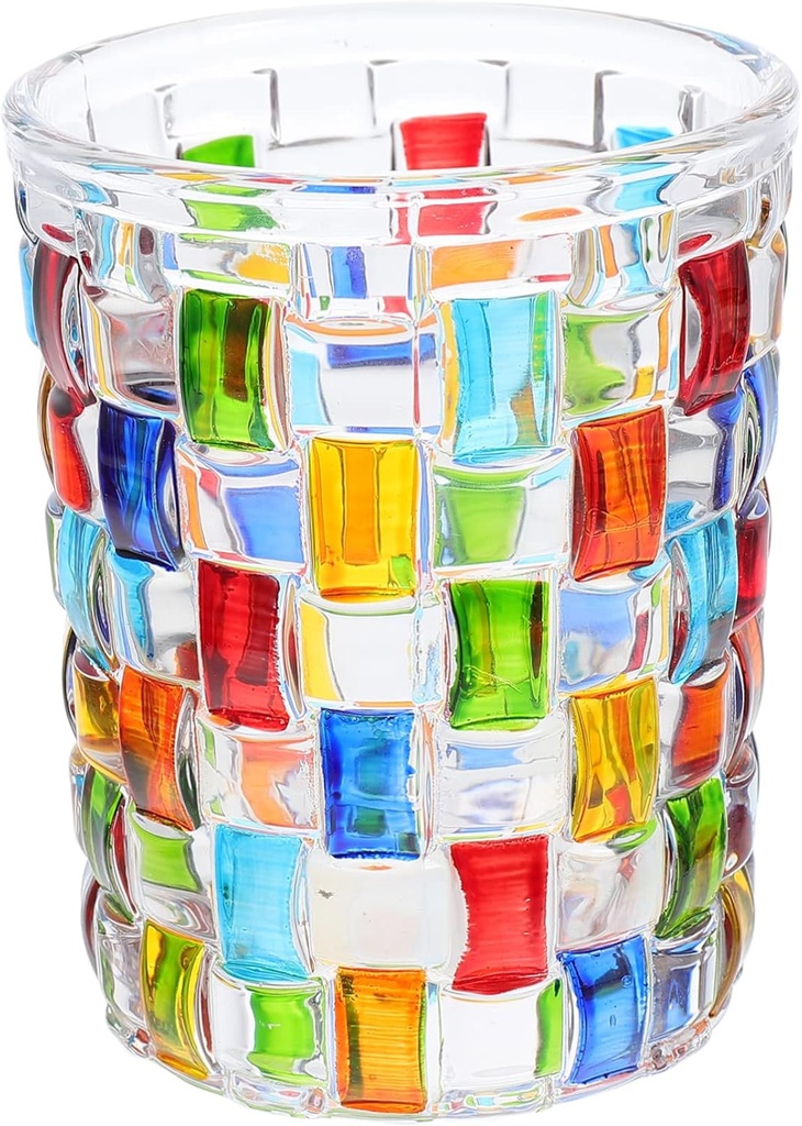 Beautiful Decorative Painted Water Cup Glass Juice Glasses for Desserts Milk and More