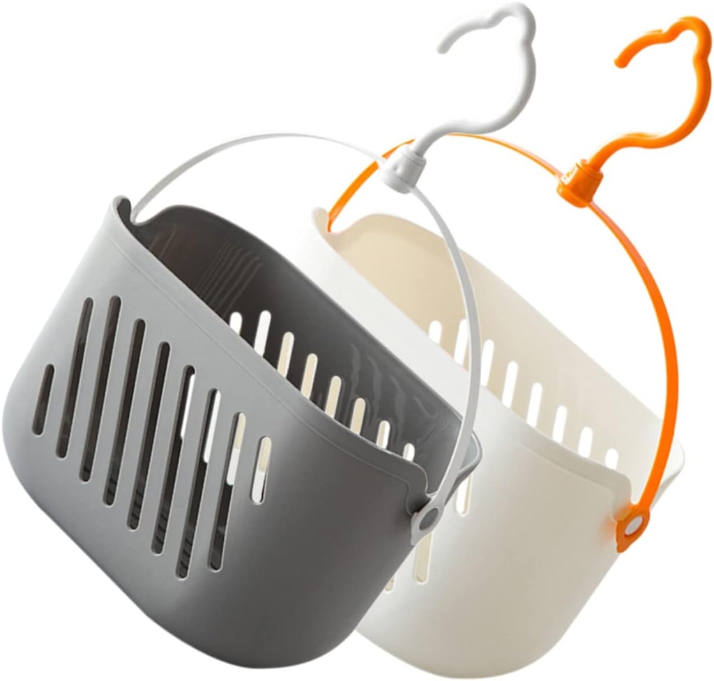 IMIKEYA 2pcs Wire Baskets for Storage Hanging Craft Basket Drainage for Kitchen