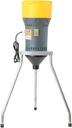 Electric Grain Mill, 6.6 Gallons Dry Grain Mill Grinder Electric, 25L Grain Grinder Mill, Cereals Grinder, Farm Home Wheat Grinder for Spice Rice Coffee Feed Flour, w/ 5 Sizes Sieves & Tripod