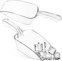 Mikinona 2pcs Ice Scoops Flat Shovel Mouth Design for Ice Candy and Pet Food Easy to Clean Sturdy Serving Tool for Home Parties and Events