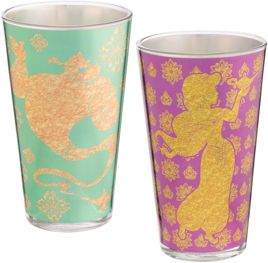 Disney Aladdin 2 pc. 16 oz. Glass Set