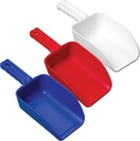 Remco - A Vikan Company 3 pk Color-Coded Plastic Hand Scoop - BPA-Free, Food-Safe Scooper, Commercial Grade Utensils, Restaurant and Food Service Supplies, Large 32 Ounce Size, Red/White/Blue