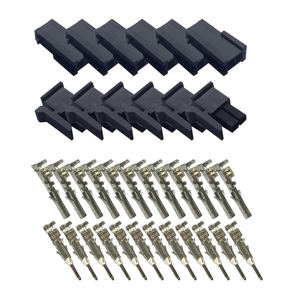 3.0 2-Pin Single Row Male and Female Plug Kits Industrial and Scientific Projects for Solving Male and Female mating Problems 3.0 2-Pin Single Row Male and Female Plug Kits - 6-Pair Set