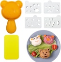 Animal Rice Ball Mold for Kids, Cute Onigiri Sushi Rice Shaper Mold for Lunch Bento Box Accessories