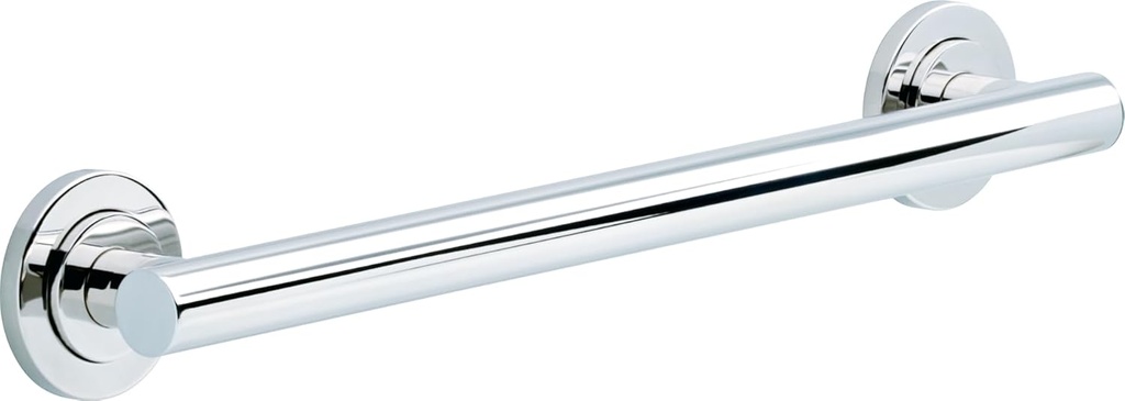 Franklin Brass Voisin (1-Pack) 18' ADA Grab Bar Bathtub Handle Safety Grip in Bright Stainless Steel 1-1/4' diameter Wall Mount Shower Handicap VOI5918-BS