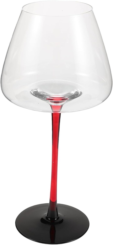 Burgundy Crystal Wine Glasses Elegant High Stem Goblets for Weddings Birthdays and Celebrations Comfortable Grip for Wine Tasting and Special Occasions
