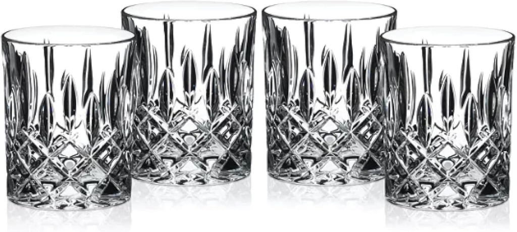 Riedel Spey Double Old Fashioned Whisky Glasses Set of 4 – Premium Crystal Tumblers for Scotch, Bourbon, Cocktails & Whiskey – Elegant Barware Gift