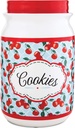 Pavilion Gift Company You and Me by Jessie Steele Ceramic Cookie Jar, 9-Inch, Kitchen Cherries