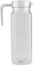 1 quart plastic pitcher with lid and spout 1l milk jug 500ml acrylic water small Bars restaurants bedside clear fridge glass iced tea glassware jugs spouts for (1100ml)