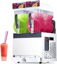 Garvee Commercial Slushy Machine, 30 L/8 gal Frozen Drink Margarita Machine Smoothie, Self-Cleaning, 700W Stainless Steel Slushy Machine for Snow Melts, for Home, Coffee Shop, Restaurant
