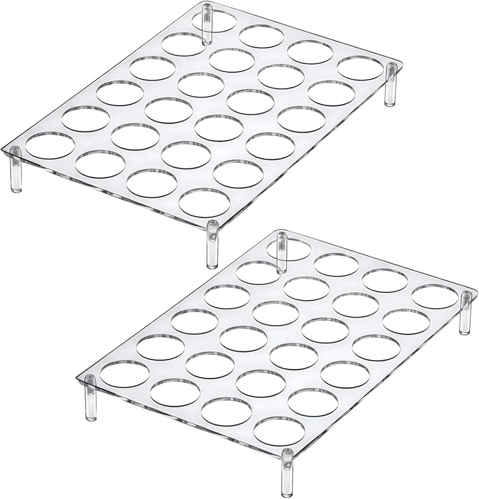 Portable 3-Tier 36 Count, Stackable Cake and Cupcake Carrier with Lid, Clear Plastic Muffin Box Handle, for Transport and Storage of Cupcakes