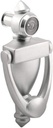 "Nuk3y Door Knocker & Viewer, 9/16 in. Bore, 220-Degree View Angle (5-1/2"" Height, Satin Nickel)"