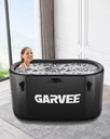 248-Gallon Inflatable Ice Bath Tub for Athletes – Compatible with Water Chillers, Portable Cold Plunge Tub with Insulated Lid for Recovery & Cold Water Therapy（Black, 248 Gallon）
