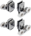 Stainless Steel Shower Door Wheels 23mm Shower Door Rollers (2top +2bottom)