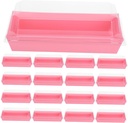 Unomor 50pcs Versatile Plastic Baking Packaging Box Lids for Sandwiches Bread Pastries and Charcuterie