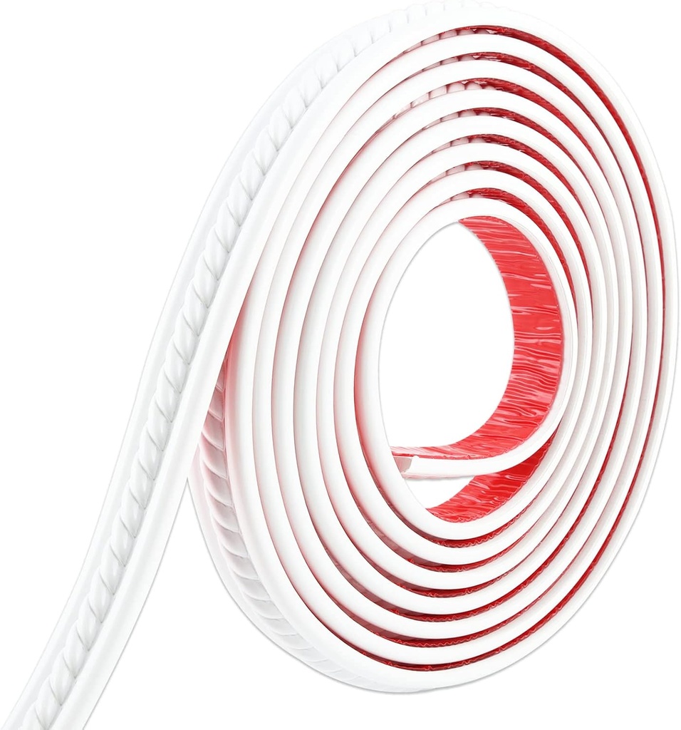 Gaahing Peel and Stick Wall Trim, Self-Adhesive Crown Molding for Mirror Frame Cabinet Tile Edge Home Decor, 16.4ft x 1.2in