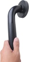 36-inch Bathtubs Shower Grab Bar, 1.25-Inch Diameter Elderly Bathroom Saftey Hand Rail, Great for Towel Bar, Door Handle, Anti-Slip Design, Matte Black Finish
