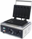 Waffle Stick Maker Electric Baking Machine Crispy Commercial Nonstick Stainless Steel 5Pcs Corn Hot Dog With Time & Temp Control Easy To Clean For Bakeries Restaurants Kiosks Canteens (1500W)