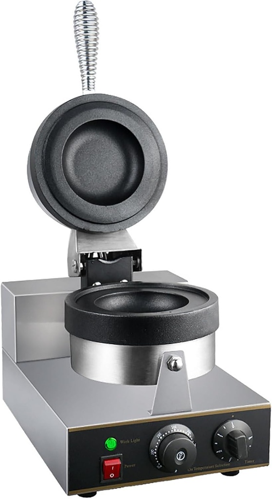 Burger Waffle Maker, 1300W Non Stick Electric Panini Press Burger Machine 50-300℃ Temperature Control Double-Sided Heating Timer Waffles Baker Machine