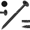 #14 Heavy-Duty Wood Screws, Star Drive Deck Screws, Rust Resistant Timber Screws for Timber/Log/Landscaping Wood (6 Inch,250Pcs,Black)