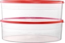 2 Pack Pie Carrier Cake Storage Container with Lid | 10.5" Large Round Plastic Cupcake Cheesecake Muffin Flan Cookie Tortilla Holder Storage Containers Airtight | Pie Keeper Transport Container
