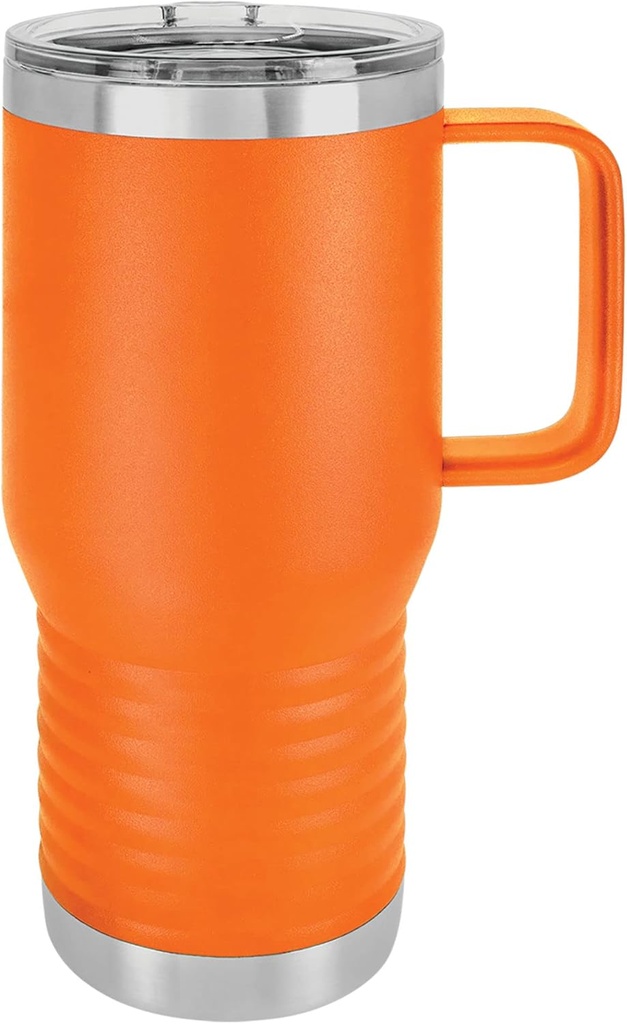 Polar Camel 20 oz. Vacuum Insulated Travel Mug with Slider Lid (Orange)