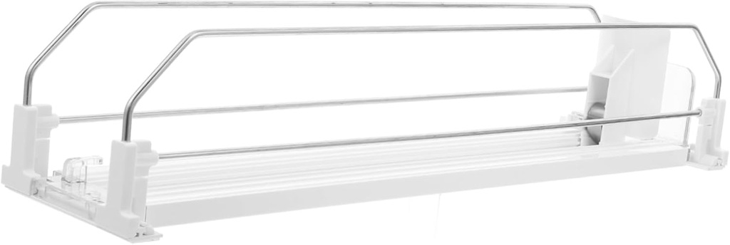 Push Drink Dispenser Organizer Sliding Beverage Storage for Fridge Holds Cans and Bottles and Materials for Supermarkets and Home Use