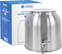 Stainless Steel Water Dispenser, 2.5 Gallon Drink Dispenser with 18/8 Stainless Steel Spigot & Airtight Lid, Water Cooler Dispenser Countertop for 3-5 Gallon Bottle, Water Crock for Parties Home