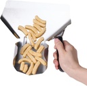 Right-Handle Stainless Steel Popcorn Scoop, Commercial Popcorn Machine Supplies, Filler Tool for Snack Containers