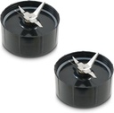 Two Pack of Cross Blades a Spare Replacement Part for Magic Bullet Blender MB1001 Model Only, Juicer and Mixer