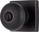 BRINKS Contemporary Keyed Entry Ball Door Knob, Modern Lock Set, Interior Door Knobs for Sleek Home Decor -Tuscan Bronze