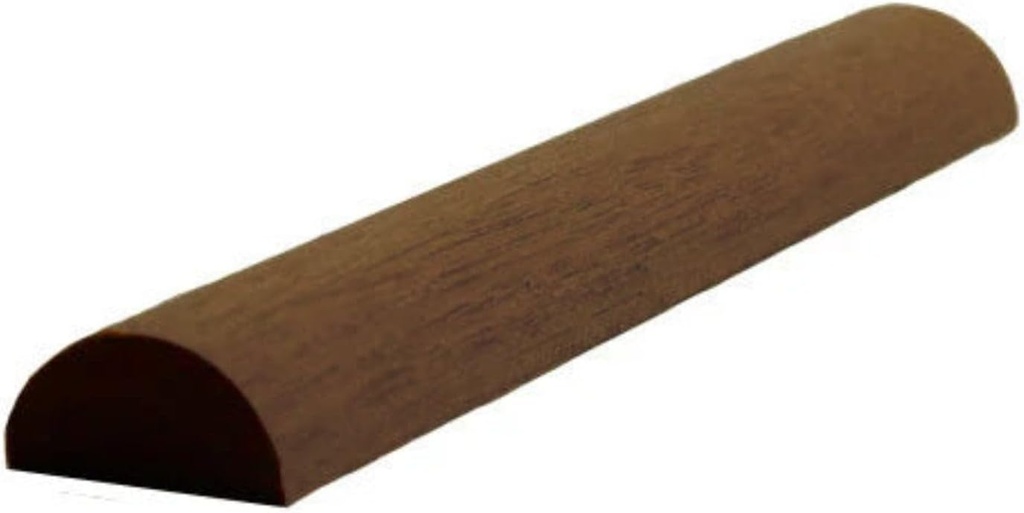 EWHR11 Half Round 3/4" Wide x 3/8" Moulding Trim. Unfinished, Sapele Mahogany, 94"