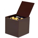 Coffee Capsules Storage Basket,Counter Coffee Caps Acrylic Coffee Storage Box for Nespresso Vertuoline Capsule K Cup Coffee Pod Tea Bag Candy Storage Container(Brown,13cm)