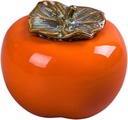 Persimmon Ceramic Jar Candy Jar Kitchen Canisters Sealed Jar Cookie Tin Coffee Containers Food Storage Canister Persimmon Shaped Can Tea Jar Gift Bottle Bulk Ceramics Decorate-Orange